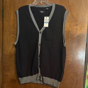 Vest for men by Haggar, size, XL, blue, and gray